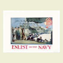 Enlist Navy - Follow the Boys in Blue (US02309) posters