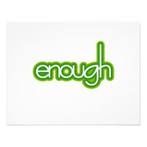 Enough (lime) personalized invites