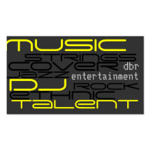 entertainment business card