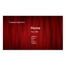 Entertainment business card