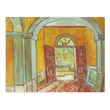 Entrance Hall of Saint-Paul Hospital - Van Gogh Postcards