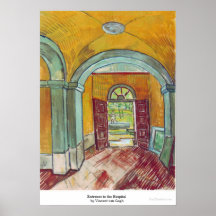 Entrance to the Hospital by Vincent van Gogh Poster