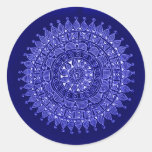 Envelope seals with Indian decoration Round Stickers