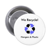enviroment_logo, We Recycle!, Hang... - Customised Pins