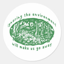 Environmental Round Sticker