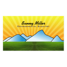 Environmental Scientist Business Cards