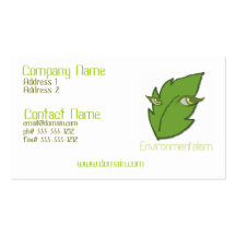 Environmentalism Business Card