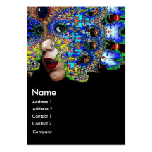 EPHEMERAL blue red yellow black Business Card Templates