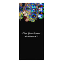 EPHEMERAL Mardi Gras Masquerade Ball ,Blue Mask Personalised Invites