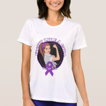 Epilepsy Fight Like A Girl Modern Rosie Tshirts