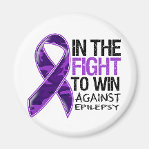 Epilepsy - Fight To Win Fridge Magnets
