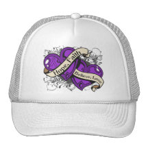 Epilepsy Hope Faith Dual Hearts Hats