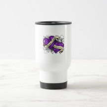 Epilepsy Hope Faith Dual Hearts Mug