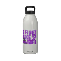Epilepsy I Fight Like A Girl (Grunge) Drinking Bottle
