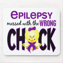 Epilepsy Messed With The Wrong Chick Mousepad