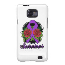 Epilepsy Survivor Rose Grunge Tattoo Samsung Galaxy SII Case