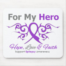 Epilepsy Tribal Ribbon Hero Mousepad