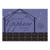 Epiphany Holiday Card Personalised Invitations