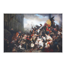 Episode of the September Days by Gustave Wappers Stretched Canvas Prints