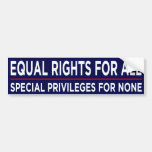 Equal Rights For All Bumper Stickers