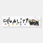 Equality Won Bumper Sticker