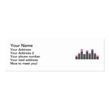 Equalizer mixing console business card templates