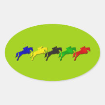 Equestrian dressage and show jumping horse stickers