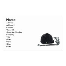 Equestrian Helmet and Whip Business Card