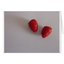 Erdbeeren als Herz Karten