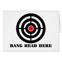 Ergonomic Stress Relief: Bang Head Here Cards