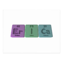 Erica as Erbium Iodine Calcium Post Card