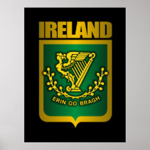 "Erin Go Bragh" Gold Posters & Prints