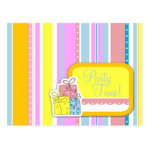 Erin's Girl Birthday Invitation Post Cards