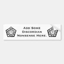 Erisian Mandala Reverse Bumper Stickers