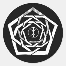 Erisian Mandala Reverse Stickers