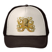 Ernst Haeckel's Octopus Trucker Hats