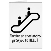 escalator farts get you to hell cards