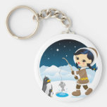 Eskimo girl key chains