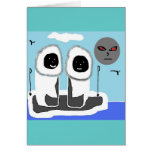 eskimos driftin greeting card