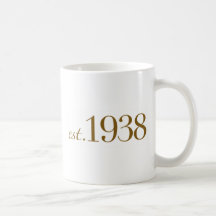 Est 1938 coffee mug