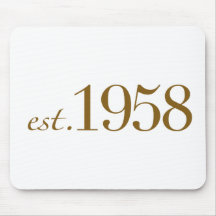 Est 1958 mousemats