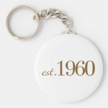 Est 1960 key chains