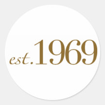 Est 1969 sticker