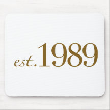 Est 1989 mouse pad