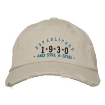 Established 1930 Stud Embroidery Hat Embroidered Hat