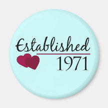 Established 1971 refrigerator magnet