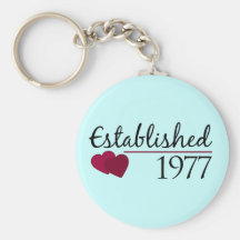Established 1977 keychain