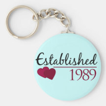 Established 1989 keychains
