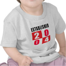Established 2004 Birthday Designs Tees