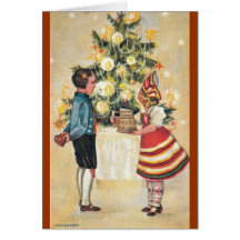 Estonian Boy + Girl Christmas Card